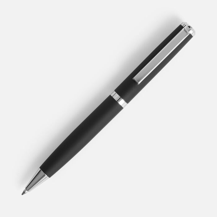 Ручка шариковая Inkish Chrome в футляре, черная